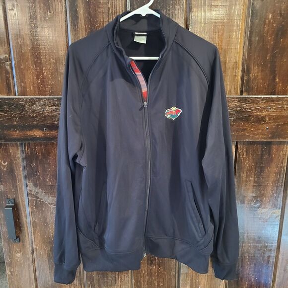 Large Mens Minnesota Wild Zip Jacket - Picture 1 of 8